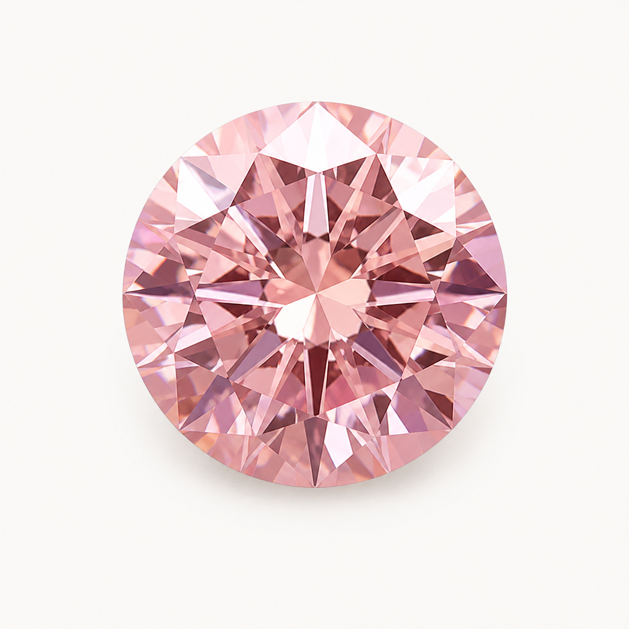 Round pink diamond