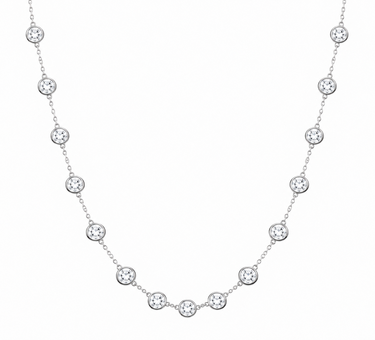 White Lab-Grown Diamond Diamonds by the Yard — 8.25 ctw in 14K White Gold placement image